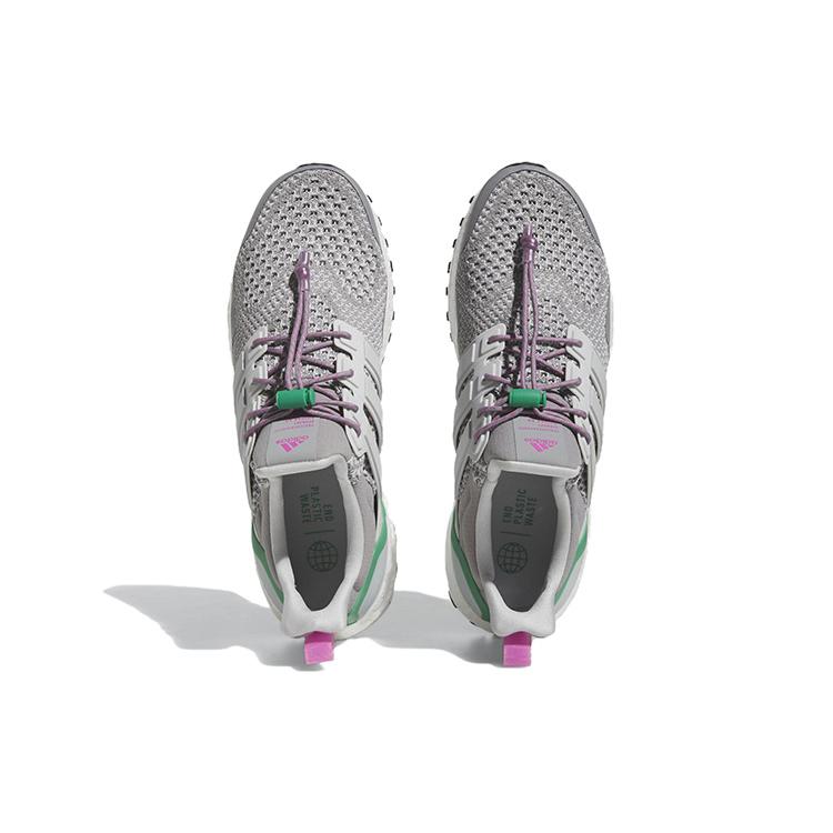 Adidas ULT Fabric Slip Resistant, Abrasion Resistant, Lightweight Low top Running Shoes Men's White Gray HR0071