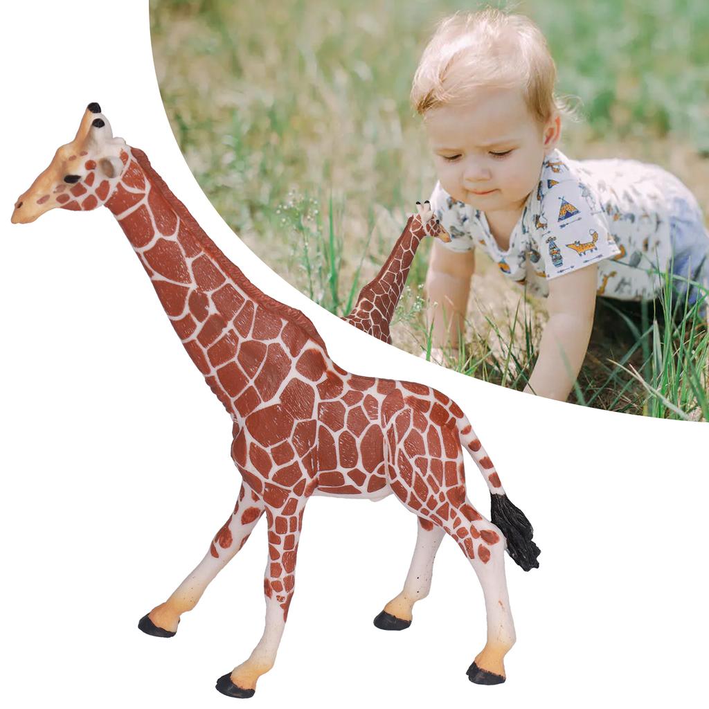 Giraffe Children's Decoration Toys Solid Simulation Giraffe Zoo Children's Decoration Toys(Giraffe )