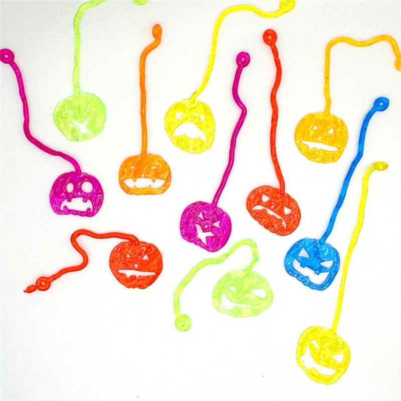 10Pcs Fun Kids Birthday Party Favor Mini Sticky Spider Web Toy Gift Bag Giveaway Pinata Filler Halloween Carnival Party Supplies