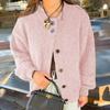 Lässiger Stil Knopf Wollhemd Damenpullover Damen 2025 Herbst Winter