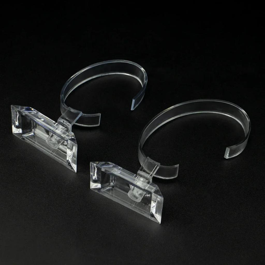 Clear Plastic Watch Box Jewelry Bangle Cuff Bracelet Watch Display Stand Holder Rack Case Watches Accessories