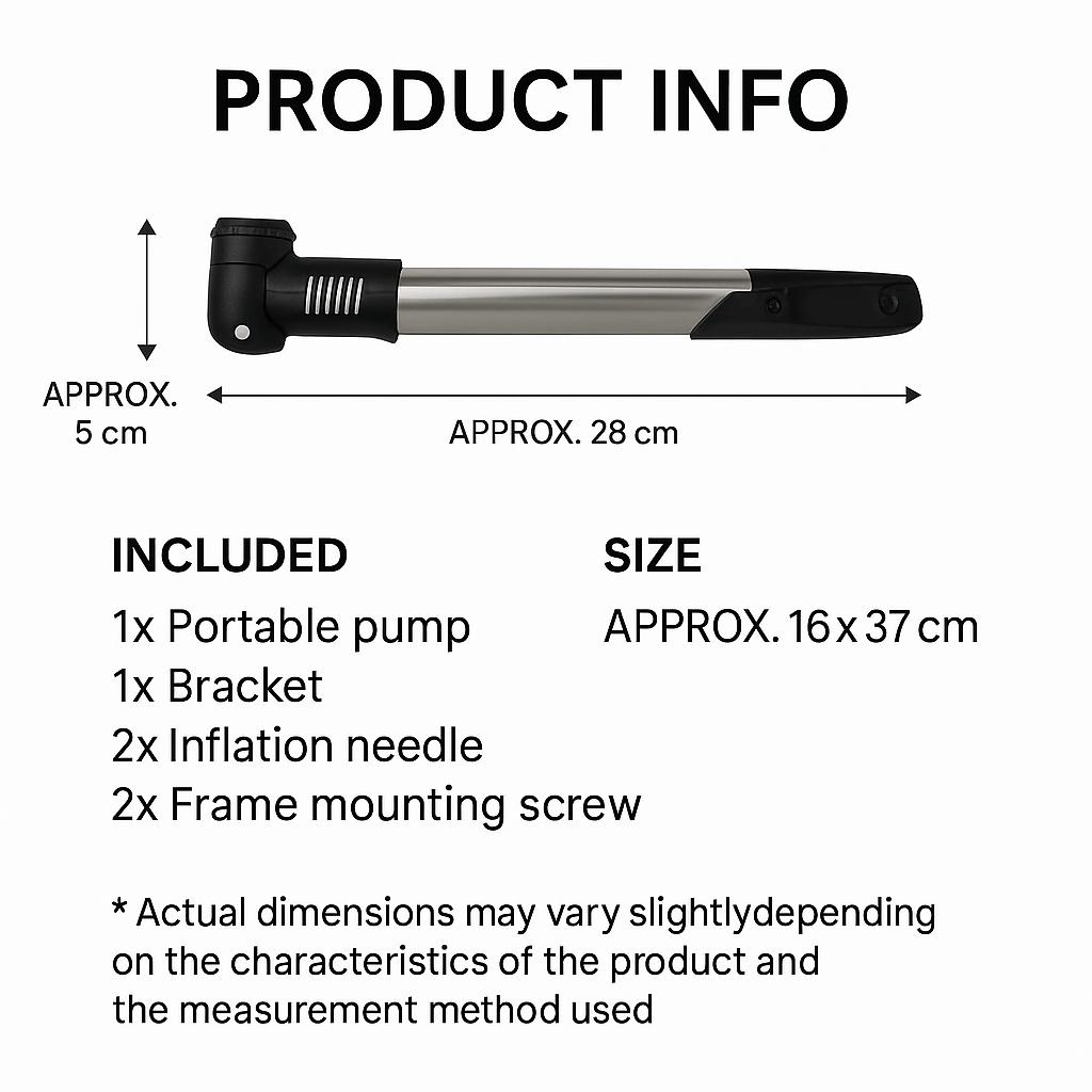 Daiso 28cm Portable Bike Pump