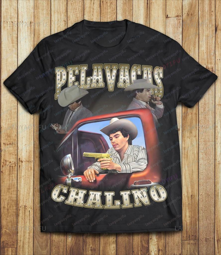 Camiseta Chalino Sanchez Tribute Shirt Vintage Casual Loose Graphic T Shirts Polyester Material Cheap Tee Unisex Tops