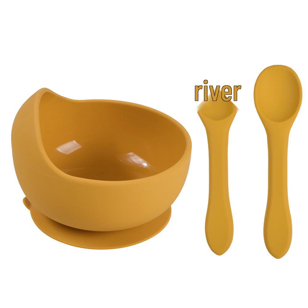 Silicone Suction Baby Bowl & Spoon Set for Feeding and Training