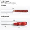 ZONESUN Leather Hole Punches Patchwork DIY Manual Leather Craft Tools Sewing Awl Stitcher Canvas Tent Sewing Needle Kit Hole