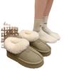 Cotton Shoes Women's Autumn and Winter New Snow Boots Piled Thickened Warm Non-slip Retro Lamb Wool Shoes