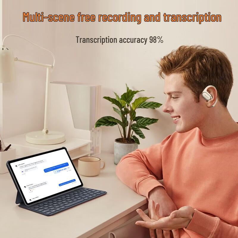 Newmine LY50 AI Translation Bluetooth Ear-hook Headset
