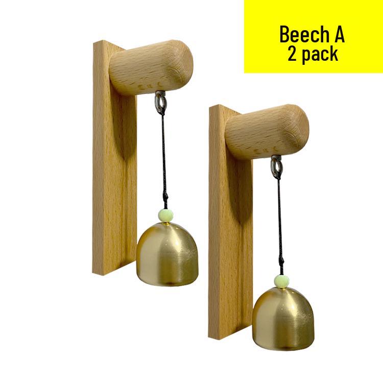 Ten Wood Entry Wind Chime Doorbell - Hanging Door Bell Reminder
