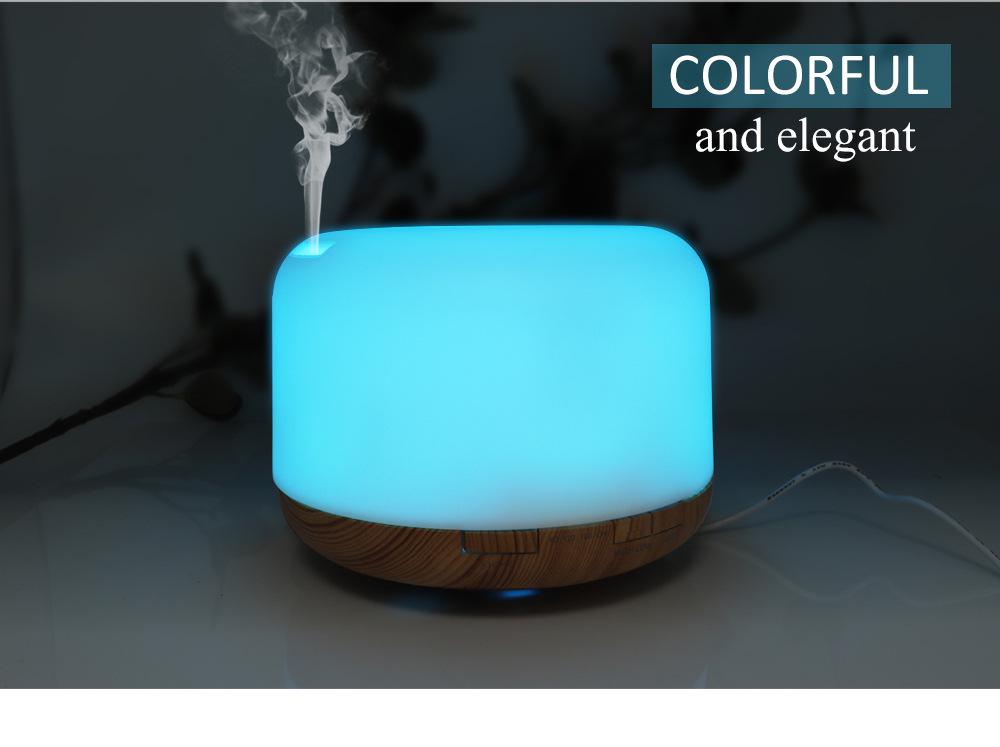 Exquisite Wood Grain Aroma Diffuser & Humidifier with Essential Oil Functionality