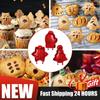 Halloween Christmas Mold Pie Cutter Mini Hand Pie Maker Non-Stick Xmas Pocket Pie Molds Small Dough Presser Cookie Baking Mould
