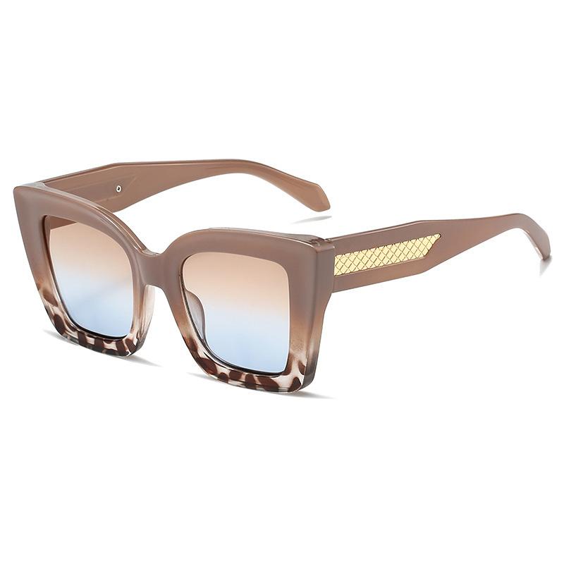 New trendy versatile sunglasses, high-end European and American simple square versatile men's and women's sunglasses