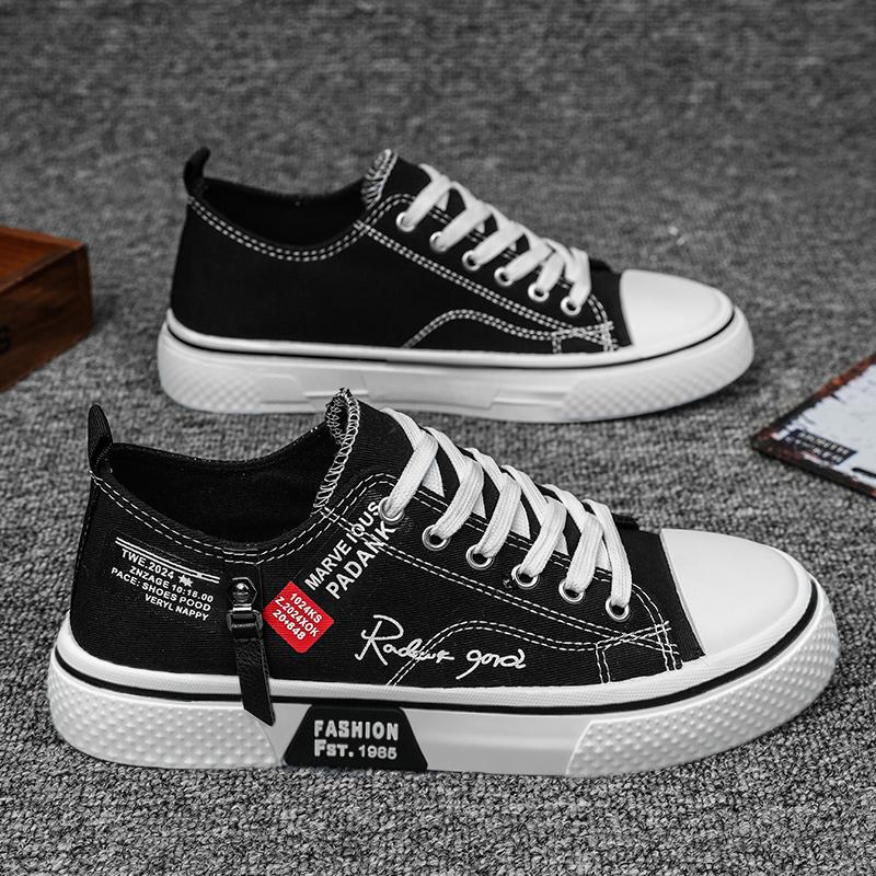 Moda pentru bărbați Pantofi de skateboard ocazional de jos pentru băieți Pantofi comozi Studenți de sex masculin Trend Talpă moale Clasic Respirabil Sală de sport Anti-alunecare