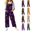 Women’s Loose Casual Sleeveless Jumpsuit Halloween Printed Jumpsuit Printed Jumpsuit