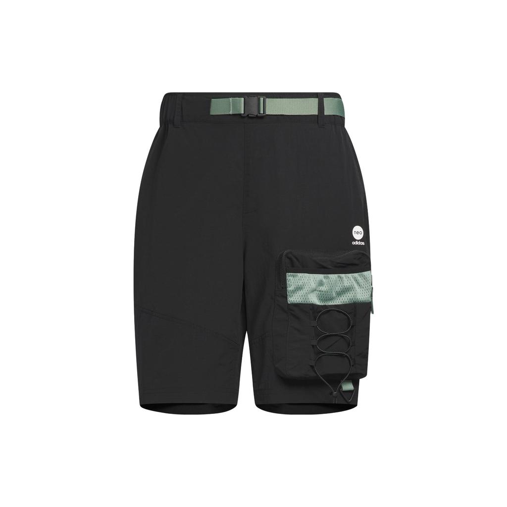 Adidas Neo City Escape Shorts with Color-Block Pockets Men Shorts Black IA6863