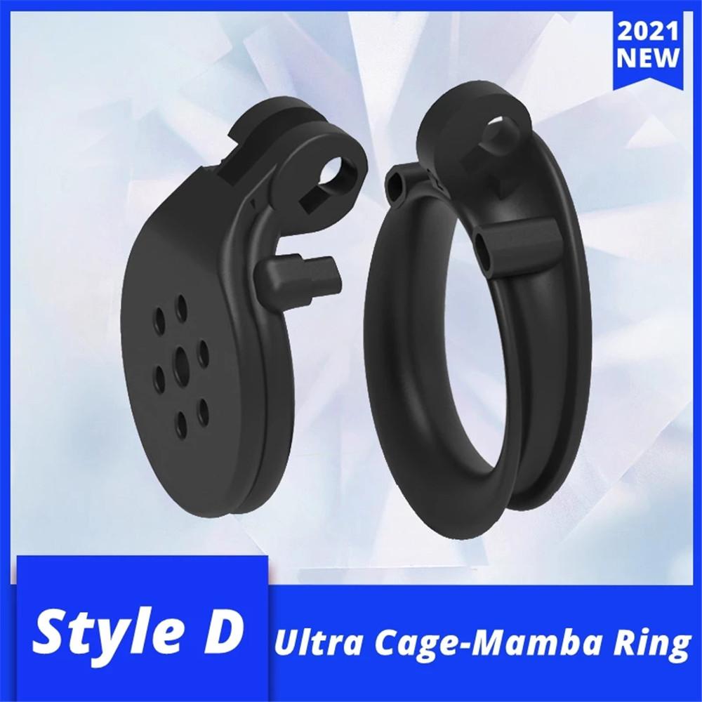4 Types 3D Printed Flat Cock Cage Mamba Snake HT-V4 Penis Ring Male Chastity Device Sex Toys for Men Adult Supplies Erotic