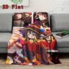 Megumin 2D Flat Pattern Flannel Blanket High Quality All Seasons Warmth and Comfort Perfect for Christmas Gifts.MMT0918532