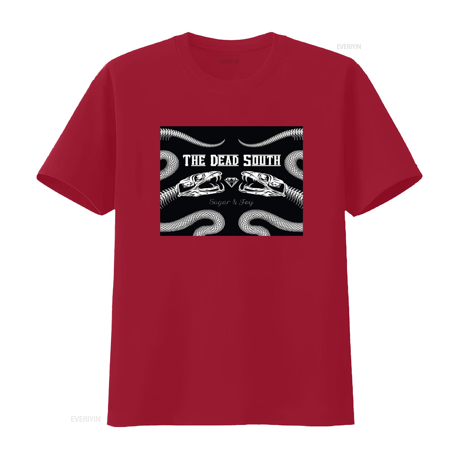 

The Dead South Sugar Joy Snake Print T Shirt for Fashion Streetwear vintage Washed Stretched Soft fashion homme S