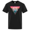 Inverted Triangle Letter Pattern Mens Tshirt Creativity Loose Tee Clothes Summer Cotton Sportswear Casual Oversized Tops 80514