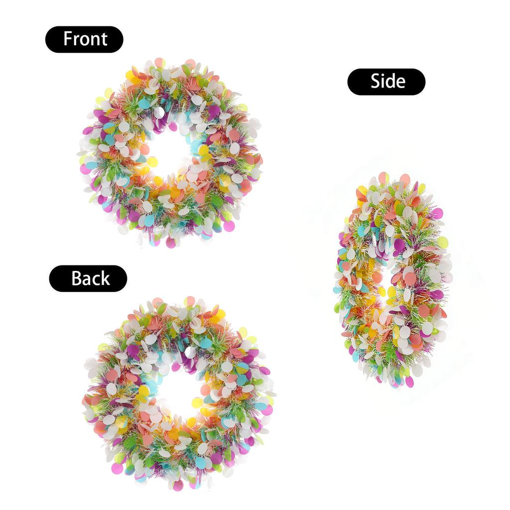Spring And Summer Floral Wreath Door Hanging Simulation Artificial Floral Wreath Decoration Door Hanging