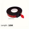 10m Super Strong Dual-Sided Adhesive Tape, 1.0mm Thick, Red & Black Design - Waterproof, Heat Resistant, Ideal for Mounting, Labeling & Office Use