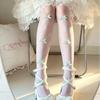 Lolita Cross Bow Overtheknee Socks With Antislip Knit For Youth Fashion