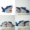 Cozy Shark Slippers Women Men Plush Animal Indoor Winter Warm Floor Shoes 3d