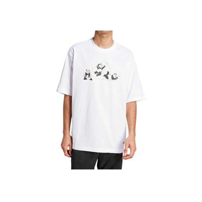 adidas Měkké Pohodlné Prodyšné Volné Tričko s Krátkým Rukávem Unisex Topy Bílé JZ3275