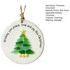 Yousheng Sea Glass Christmas Tree Ornament Coastal Christmas Tree Pendants Handcarfted Sea Glass Art Christmas Decoration for Holiday Home Decor