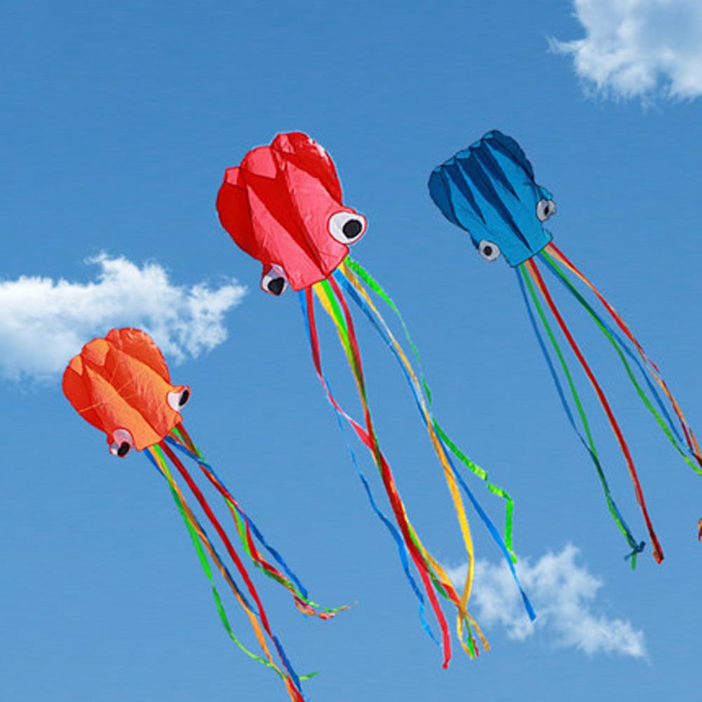 Tool Large Octopus Long Tail Kite Cartoon 4M Octopus Kite Flying Kite Animal Kite 3D Octopus Kite