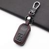 SNZ Suzuki Key Cover Leather Leather Key Case Smart Key SUZUKI Wagon R Swift Jimny Hustler Crosby (Black 2)