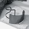 Irregular Open Cuff Bracelet for Women Exaggerated Wristchain Adjustable Bangle Geometric Jewelry Festival Accessories