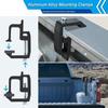 Car Flagpole Kit No Drilling Side Flag Pole Mount Kit For Truck Bed, Universal Black Flagpole Holder Fit Up To 1.5" Pole