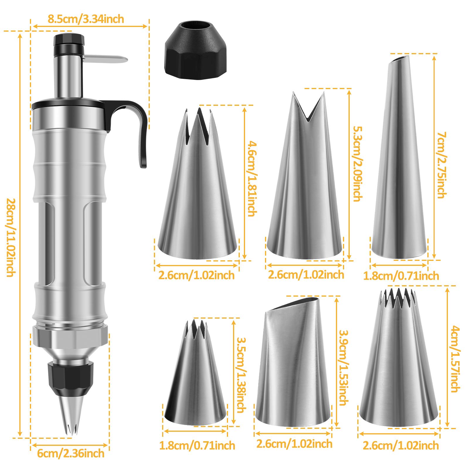 DIY Cake Decorating Piping Syringe Set Reusable Cupcake Frosting Piping Kit Multifunctional Dessert Decorating Syringe Set