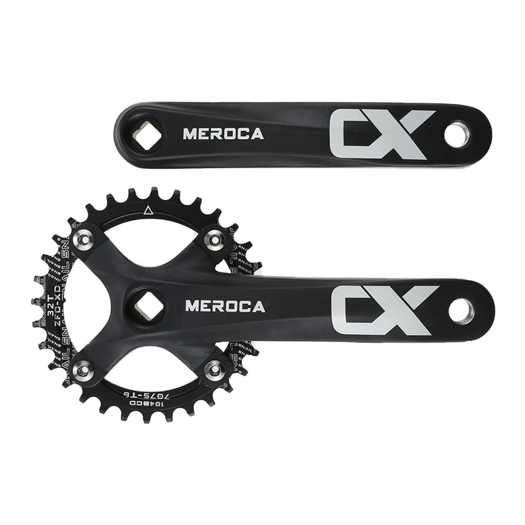 Etermeta Bicycle Crank Set BCD104mm Aluminum Alloy Crank Road Bike Mountain Bike General Bike (36T)