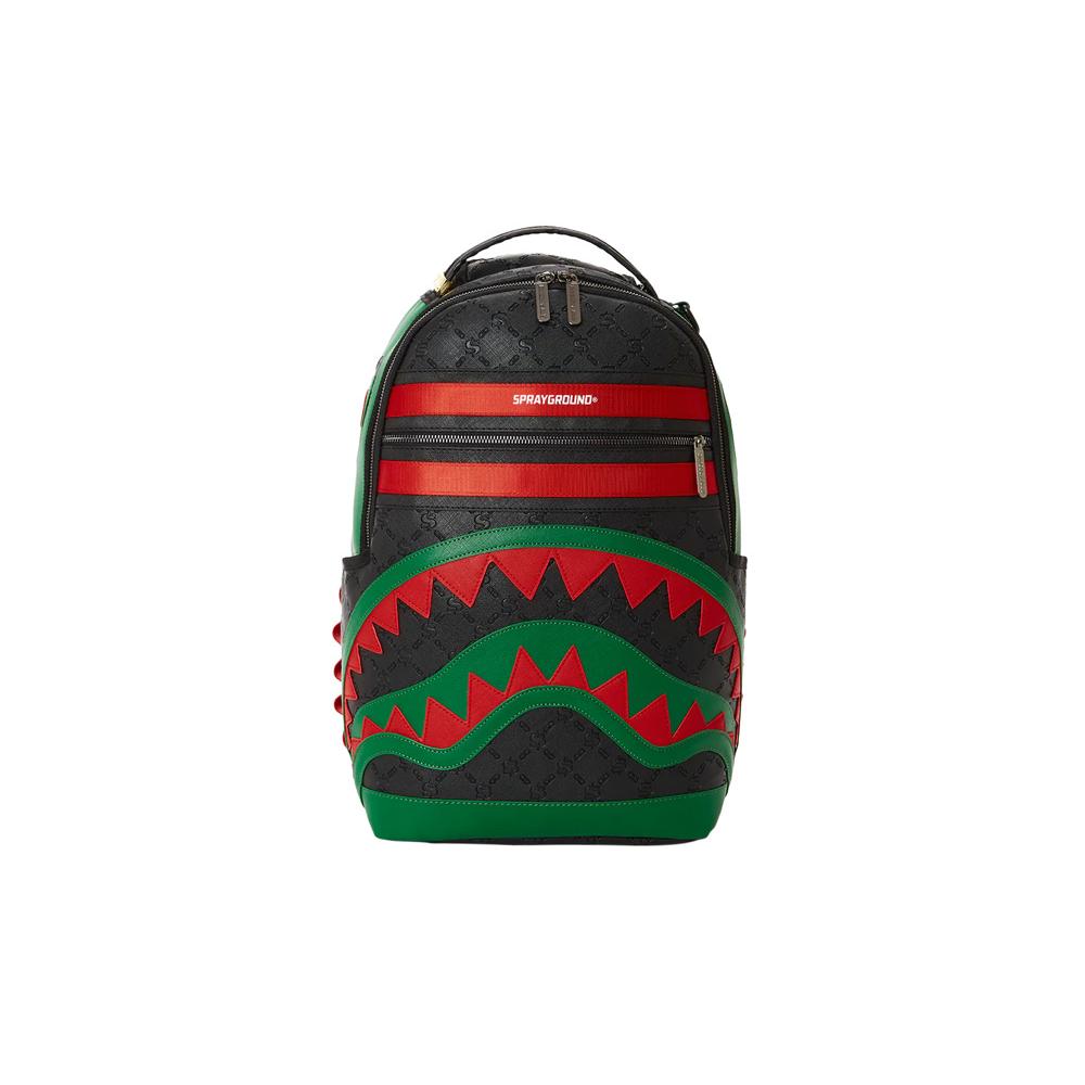 New SPRAYGROUND PVC Large Capacity Travel Bags Backpack Large Size Unisex Black W0845701