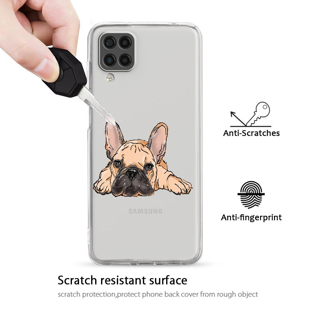 Pug Dog French Bulldog For Samsung Galaxy A51 Phone Case A71 A21S A12 A11 A31 A52 A41 A32 A01 A23 A33 A53 A73 A03S A13 5G Cover
