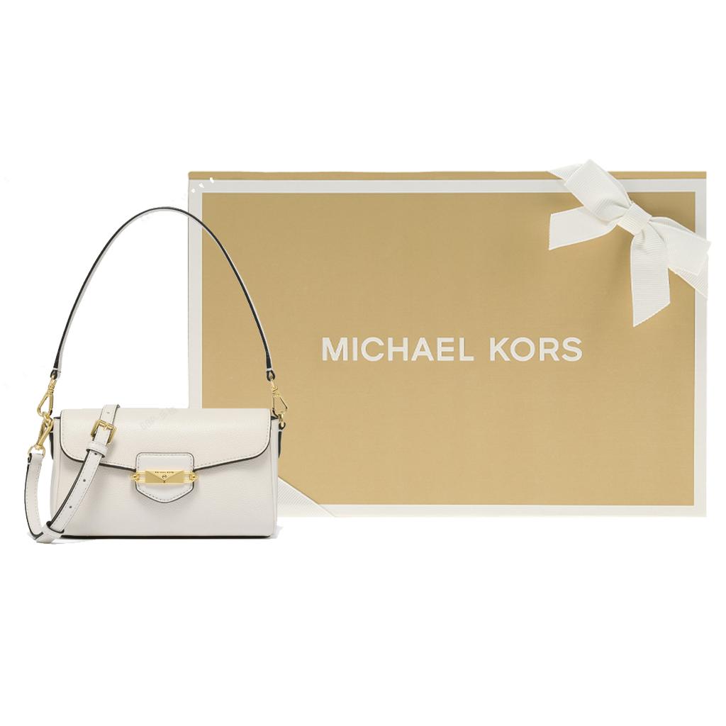 New MICHAEL KORS Fleur Cow Leather Shoulder Bag Small Size Women's Black 32F3G6FC1L