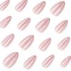 French glitter wearing nail art almond nail nail piece nude cat eye flash wearing nail piece fake nail