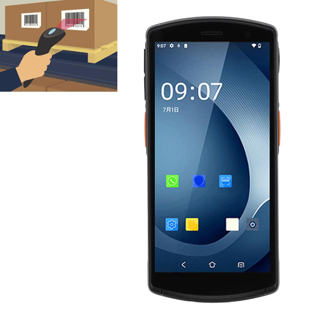 Handheld Barcode Scanner Express Data Terminal Collector Color Full Screen Wireless Barcode Reader S