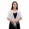 Pure Color Tassel Triangle Shawl Polyester Mesh Scarves Fashion Lace Hollow Scarf  Spring