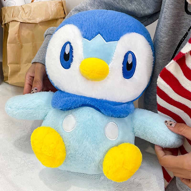 30/80cm Piplup Large Plush Toys Anime Doll Cute Giant Pokémon Penguin Cartoon Stuffed Plushie Pillow Gift for Kid Xmas