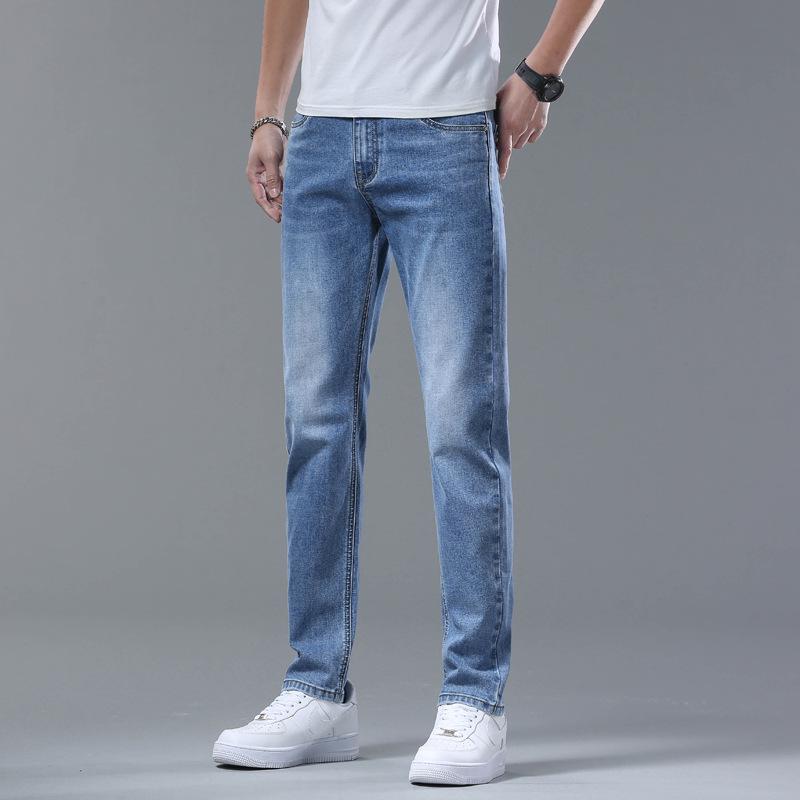 Pánské úzké rovné džíny v korejském stylu - Model 8801