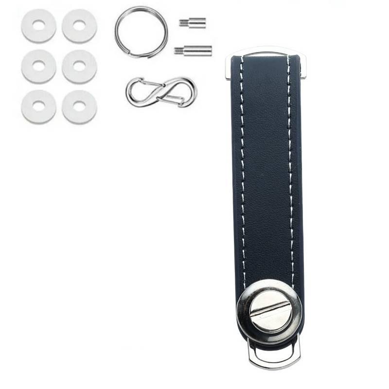 Kreativer Schlüsselanhänger aus Zinklegierung und Leder, stilvoller Schlüsselanhänger, perfektes Geschenk für alle Anlässe
