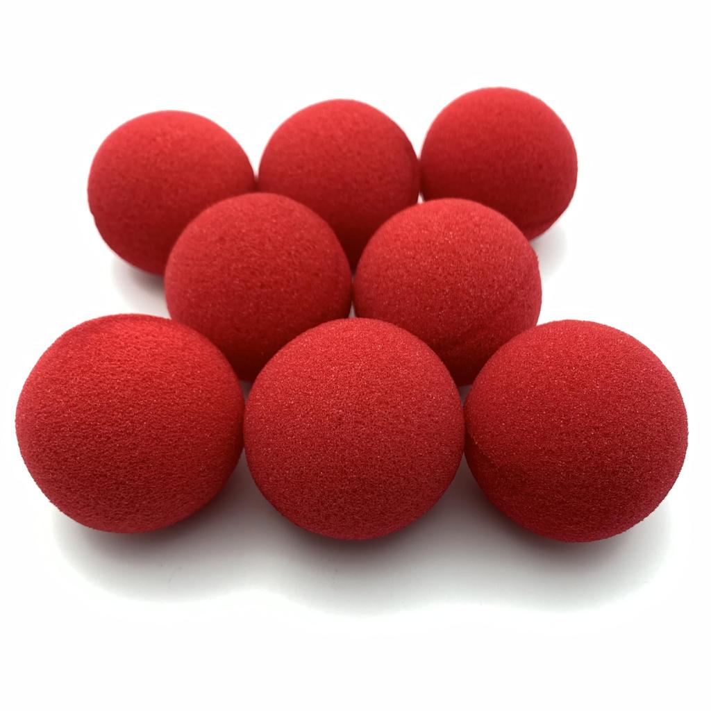 EDEN Tabletop Magic Red Sponge Set of 8 Tricks, Balls, (Approx. 4.4cm Diameter) [E616]