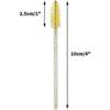 100 Disposable Eyelash Brushes - Crystal Handle - Makeup Tool Mascara Eyebrow Brush Applicator