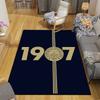 Tappeto Stampato in Flanella Fenerbahce SK, Decorazione Divano per Soggiorno e Camera da Letto, Tappetino da Pavimento in Flanella Antiscivolo per Sala Giochi