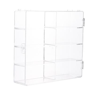 Cars Diecast Storage Acrylic Dustproof Box 1:64 For Hot Wheels Transparent Display Box Car Model Toy Cabinet Rack