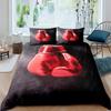 Microfiber Boxing Gloves Athlete Silhouette Queen King Take That Punch Boxing Duvet Cover Sports Games Theme Twin Bedding Set