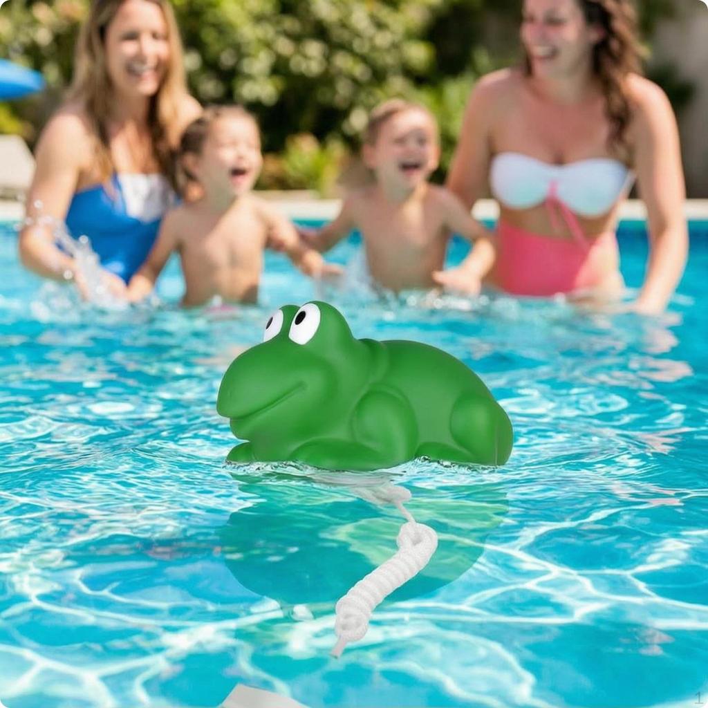 Frosch Poolthermometer zweisprachigSkala Schwimmendes Thermometer Mit Schnur Genau