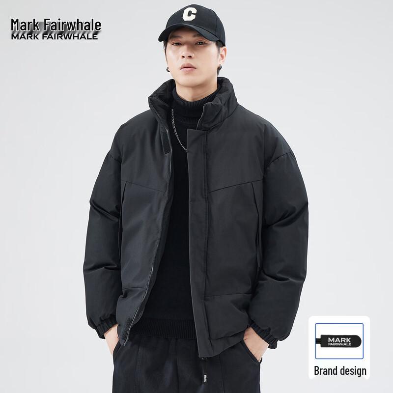 Mark Fairwhale Men's Plus Velvet Thickened Stand Collar Cotton Jacket